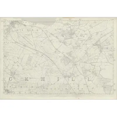1849 Map of Yorkshire 285, 1854 Print