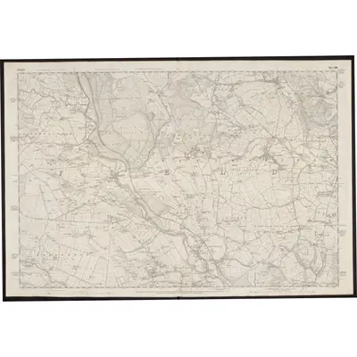 1850 Map of Yorkshire 288, 1855 Print