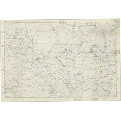 1850 Map of Yorkshire 288, 1855 Print