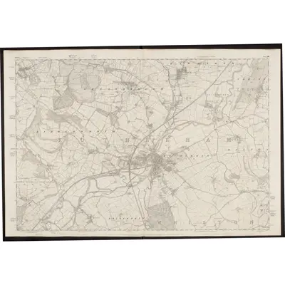 1850 Map of Yorkshire 289, 1854 Print