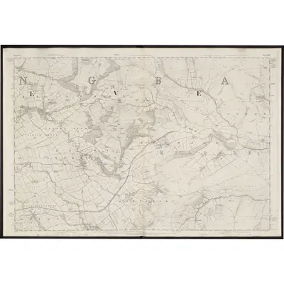 1853 Map of Yorkshire 29, 1856 Print