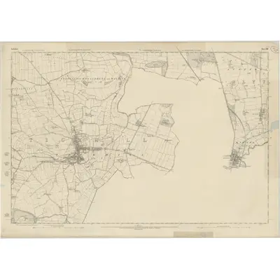 1850 Map of Yorkshire 291, 1854 Print