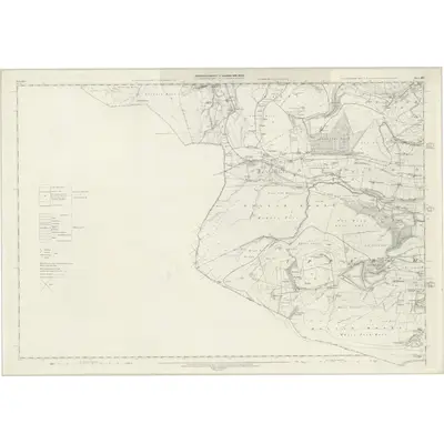 1850 Map of Yorkshire 293, 1854 Print