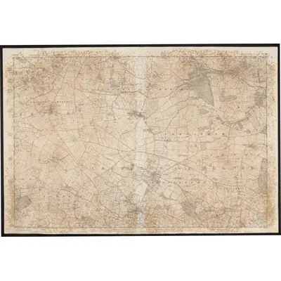 1851 Map of Yorkshire 296, 1854 Print