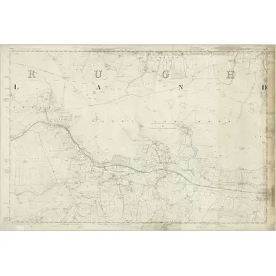 1853 Map of Yorkshire 30, 1856 Print