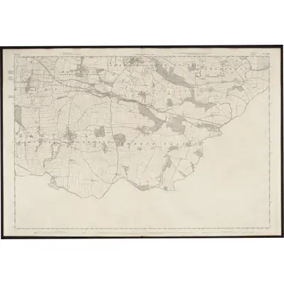 1851 Map of Yorkshire 300, 1854 Print