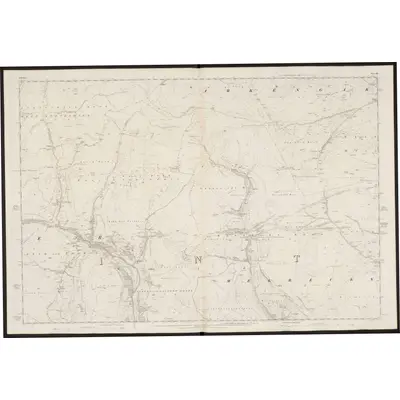 1854 Map of Yorkshire 36, 1857 Print