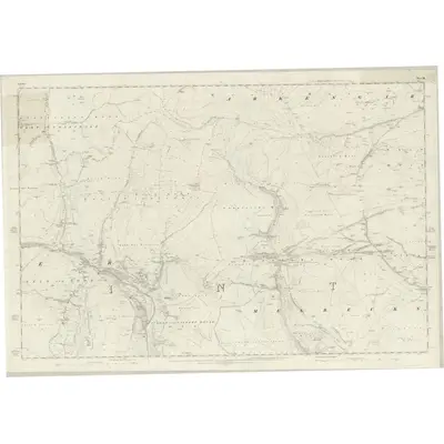 1854 Map of Yorkshire 36, 1857 Print