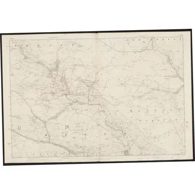 1854 Map of Yorkshire 37, 1857 Print