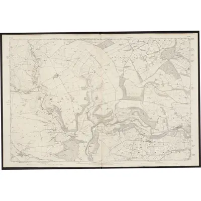 1854 Map of Yorkshire 38, 1857 Print