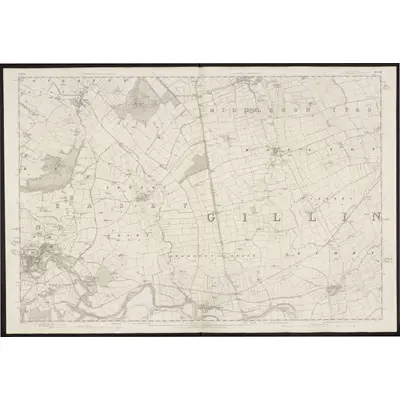 1854 Map of Yorkshire 39, 1857 Print