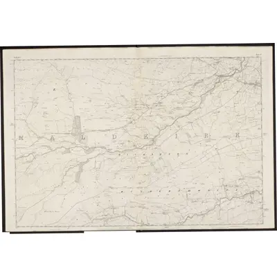 1854 Map of Yorkshire 4, 1856 Print
