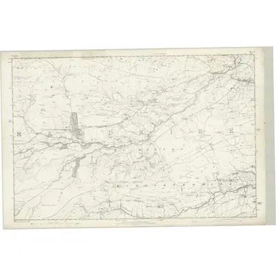 1854 Map of Yorkshire 4, 1856 Print