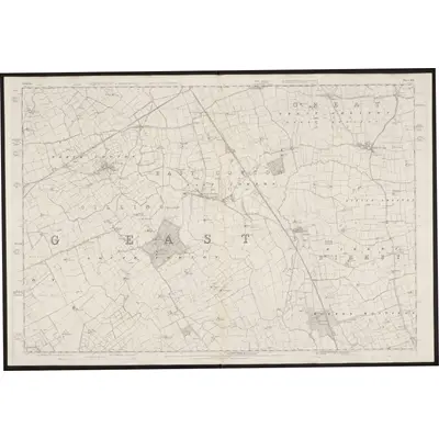 1854 Map of Yorkshire 40, 1857 Print