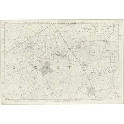 1854 Map of Yorkshire 40, 1857 Print