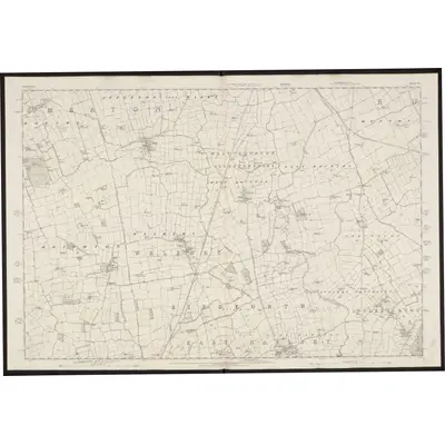 1854 Map of Yorkshire 41, 1857 Print