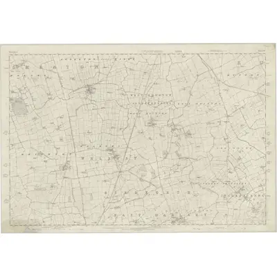 1854 Map of Yorkshire 41, 1857 Print