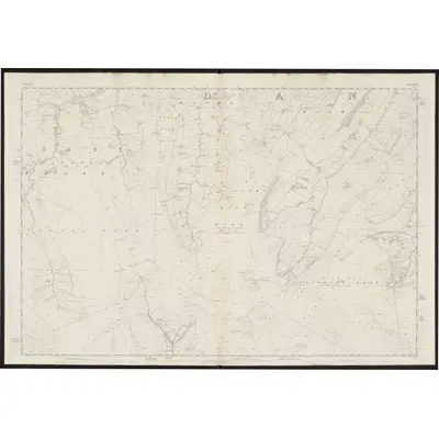 1853 Map of Yorkshire 44, 1857 Print