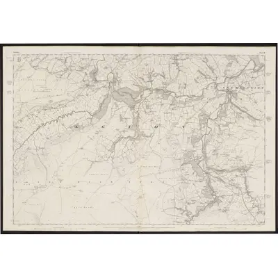 1849 Map of Yorkshire 45, 1853 Print