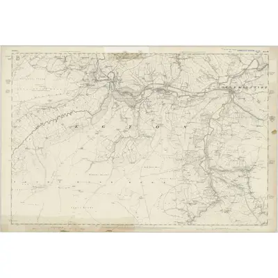 1849 Map of Yorkshire 45, 1853 Print