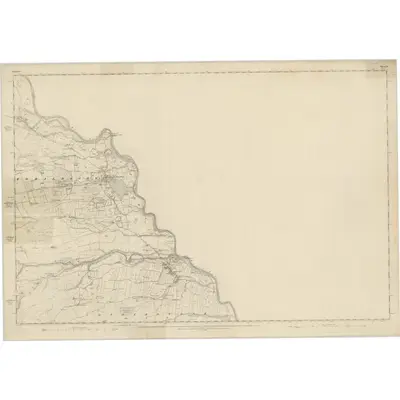 1854 Map of Yorkshire 5, 1856 Print