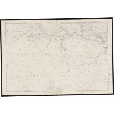 1854 Map of Yorkshire 51, 1857 Print