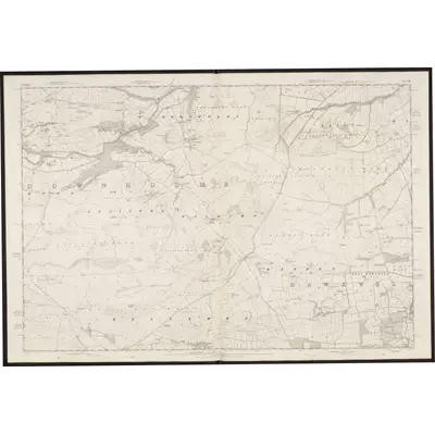 1854 Map of Yorkshire 53, 1857 Print