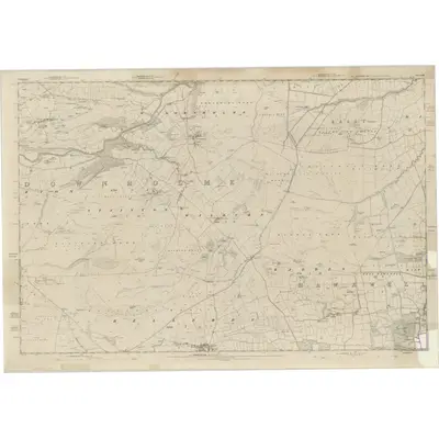 1854 Map of Yorkshire 53, 1857 Print