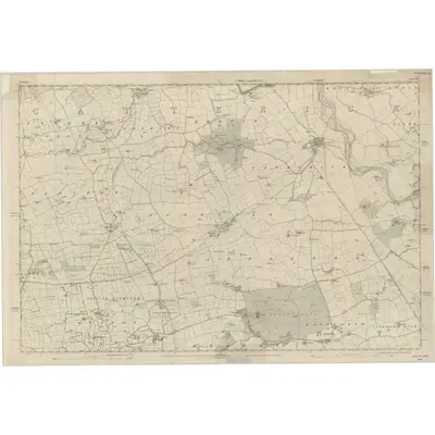 1854 Map of Yorkshire 54, 1857 Print