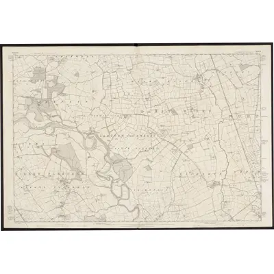 1854 Map of Yorkshire 55, 1857 Print