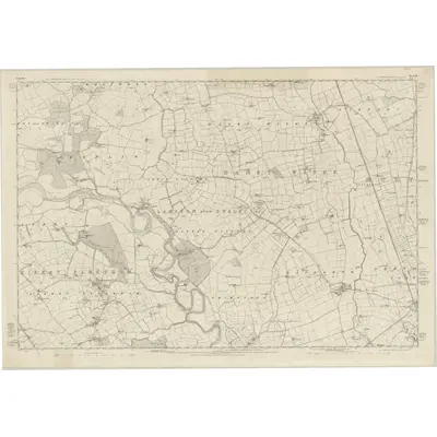 1854 Map of Yorkshire 55, 1857 Print