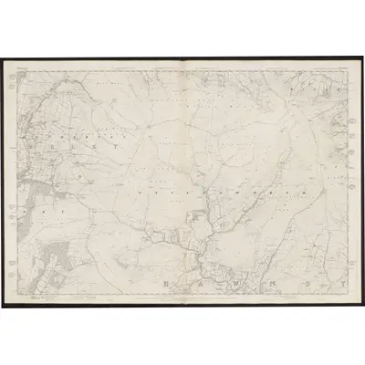 1854 Map of Yorkshire 57, 1857 Print