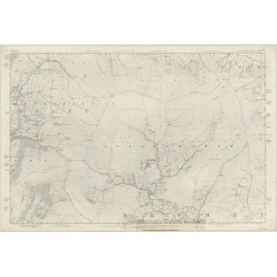 1854 Map of Yorkshire 57, 1857 Print