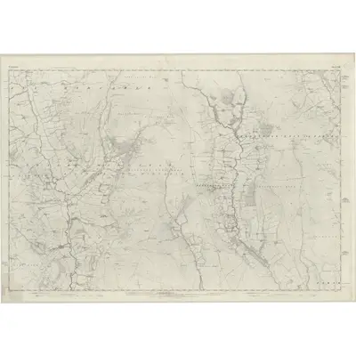 1854 Map of Yorkshire 58, 1857 Print