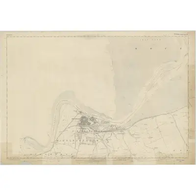 1853 Map of Yorkshire 6, 1857 Print