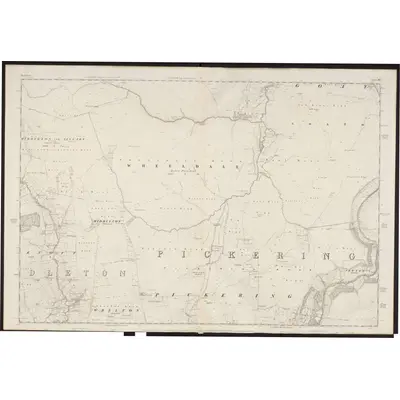 1848 Map of Yorkshire 60, 1854 Print