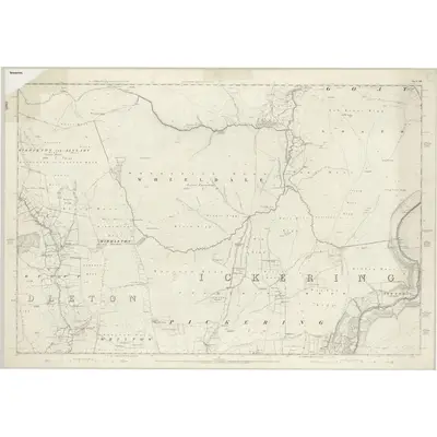 1848 Map of Yorkshire 60, 1854 Print