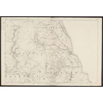 1848 Map of Yorkshire 62, 1854 Print