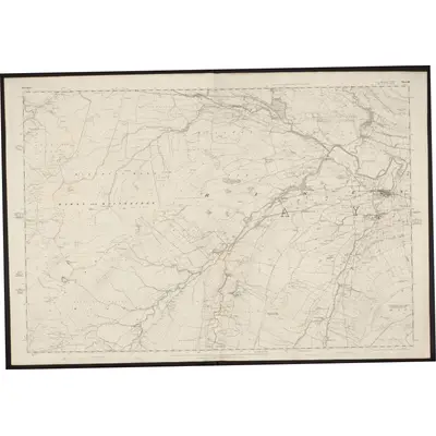 1854 Map of Yorkshire 65, 1856 Print