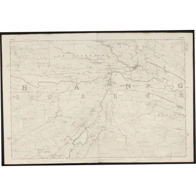 1854 Map of Yorkshire 66, 1856 Print
