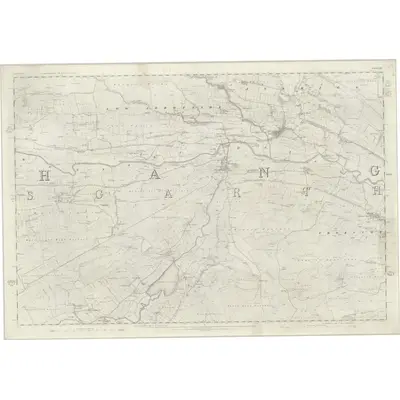 1854 Map of Yorkshire 66, 1856 Print