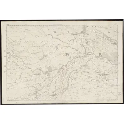1854 Map of Yorkshire 67, 1856 Print