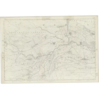 1854 Map of Yorkshire 67, 1856 Print