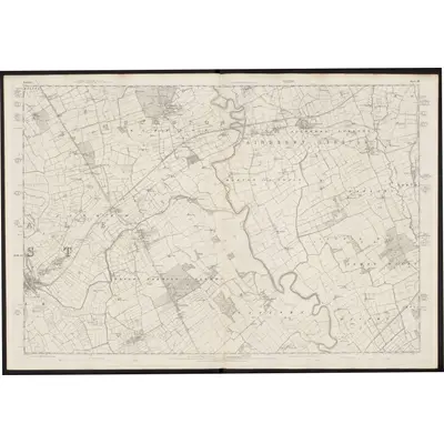 1854 Map of Yorkshire 70, 1857 Print