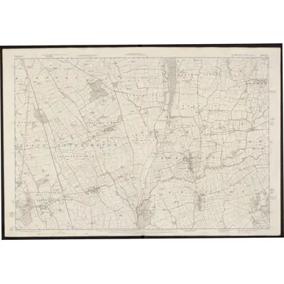 1854 Map of Yorkshire 71, 1857 Print