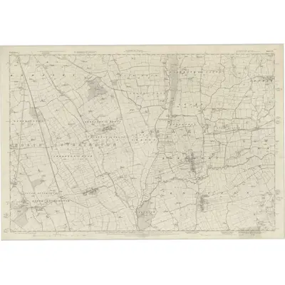 1854 Map of Yorkshire 71, 1857 Print