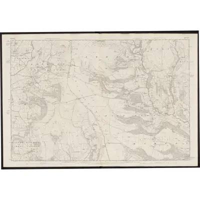 1854 Map of Yorkshire 72, 1857 Print