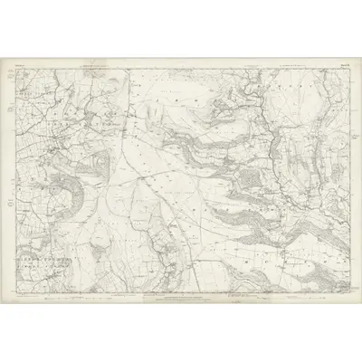 1854 Map of Yorkshire 72, 1857 Print