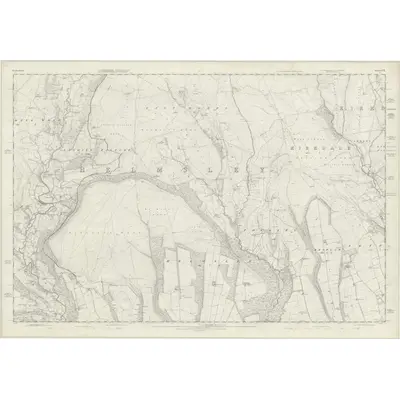 1854 Map of Yorkshire 73, 1857 Print