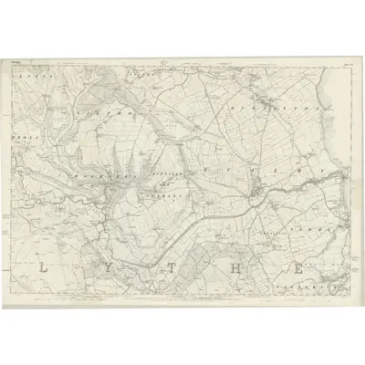 1849 Map of Yorkshire 77, 1854 Print